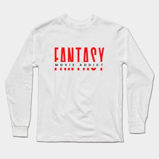 Fantasy movie addict minimalistic design Long Sleeve T-Shirt